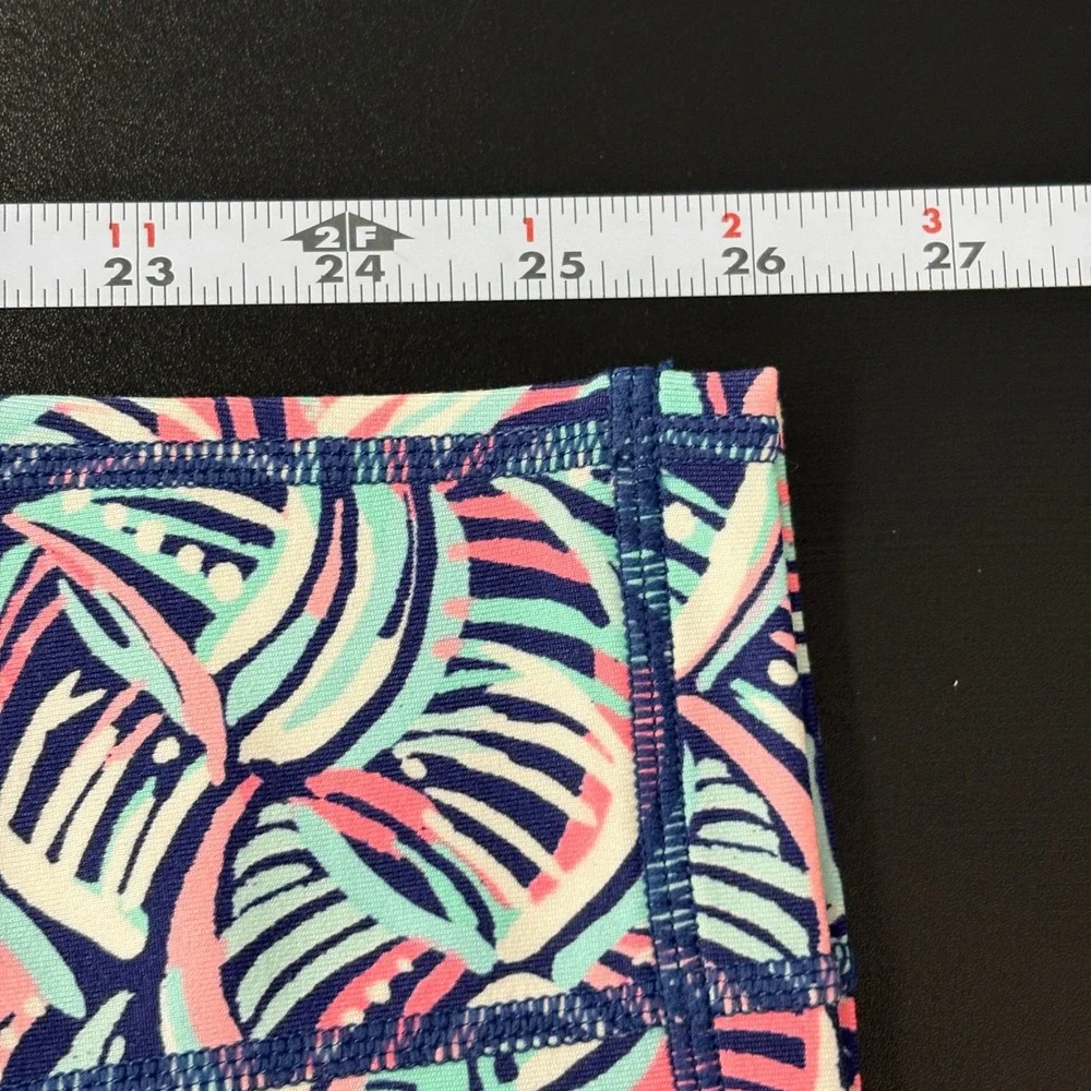 Lilly Pulitzer Women‎ Leggings Small Pink Blue Luxletic Activewear 28007 Resort